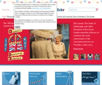 Thediamondjubilee.org(The official website of The Queen's Diamond Jubilee) Screenshot