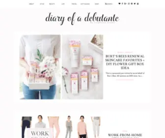 Thediaryofadebutante.com(Diary of a Debutante by Stephanie Ziajka) Screenshot