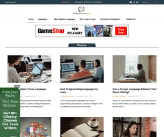 Thedifferentlanguages.com(About the different languages) Screenshot