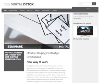 Thedigitaldetox.de(Start) Screenshot