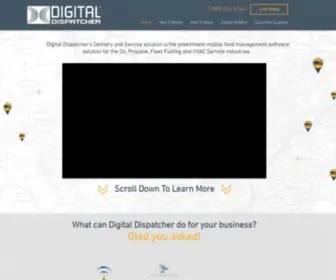 Thedigitaldispatcher.com(Digital Dispatcher’s Delivery and Service solution) Screenshot