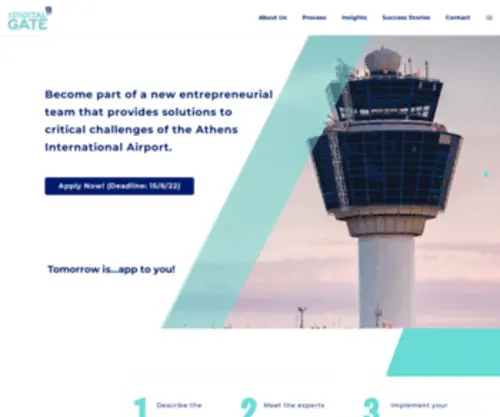 Thedigitalgate.gr(Transforming the Airport Environment) Screenshot