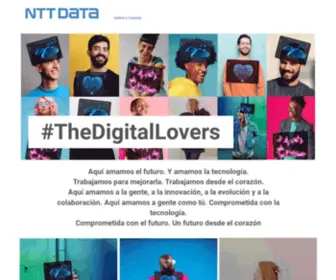 Thedigitallovers.com(NTT DATA) Screenshot