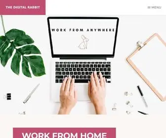 Thedigitalrabbit.com(How to work online from home (2020)) Screenshot