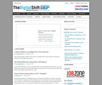 Thedigitalshift.com(On Libraries and New Media) Screenshot