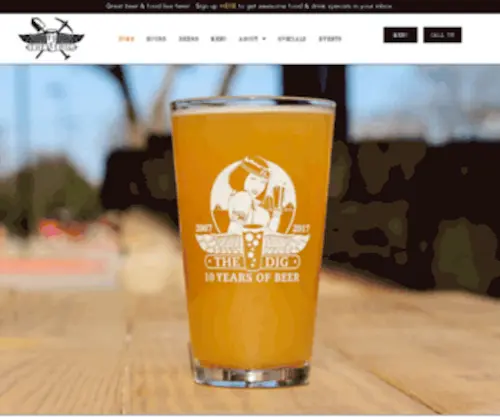 Thedigpub.com(Award Winning Craft Beer & Grub) Screenshot