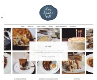 Thedinnerbell.co.uk(A seasonal food blog // Sit down and take a bite) Screenshot