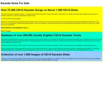 Thedirectoryofkaraokesongs.com(Karaoke Items For Sales) Screenshot