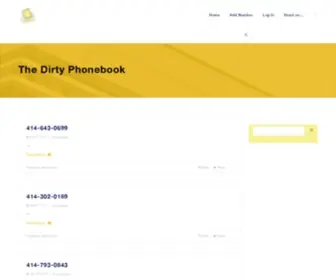 Thedirtyphonebook.com(Thedirtyphonebook) Screenshot