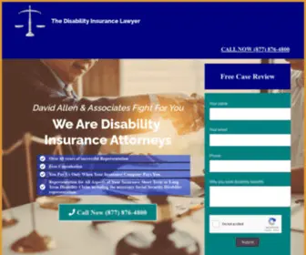 Thedisabilityinsurancelawyer.com(Insurance Lawyer) Screenshot