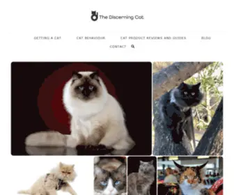 Thediscerningcat.com(Do you have a finicky feline) Screenshot