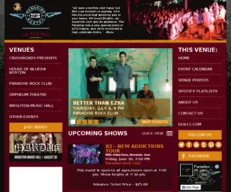 Thedise.com(The Paradise Rock Club) Screenshot