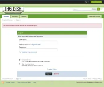 Thedishforum.com(The Dish Forum) Screenshot