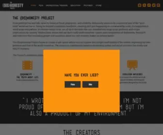 Thedishonestyproject.com(The Dishonesty Project) Screenshot