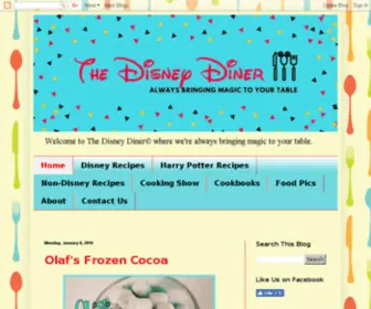 Thedisneydiner.com(The Disney Diner) Screenshot