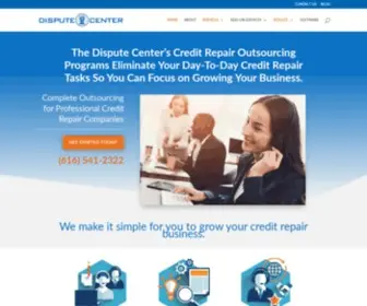 Thedisputecenter.com(Credit Repair Outsourcing) Screenshot