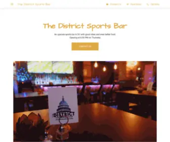 Thedistrictsportsbar.com(The District Sports Bar) Screenshot