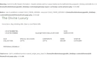 Thedivineluxury.com(The Divine Luxury) Screenshot