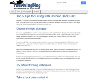 Thedivingblog.com(The Diving Blog) Screenshot