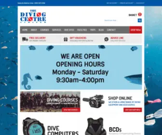 Thedivingcentre.com(The Diving Centre) Screenshot