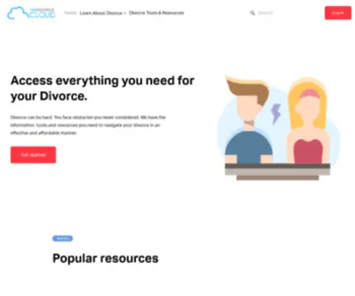 Thedivorcecloud.com(The Divorce Cloud) Screenshot