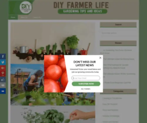Thediyfarmer.com(The DIY Farmer) Screenshot