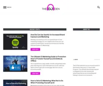 ThedjDen.com(The DJ Den) Screenshot
