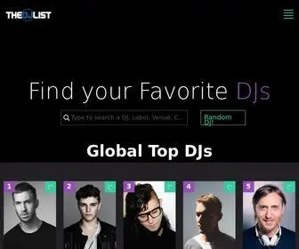 ThedjList.com(The DJ List) Screenshot