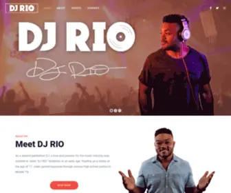 Thedjrio.com(DJ RIO) Screenshot