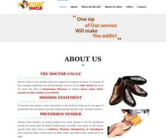 Thedoctoruncle.com(Shoe & Bag Laundry & Repair Services) Screenshot