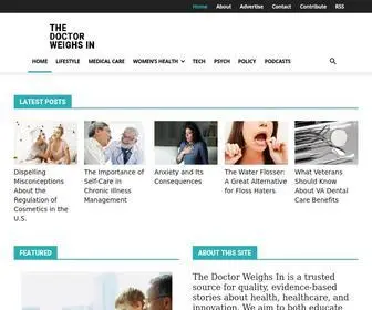 Thedoctorweighsin.com(Front Page) Screenshot