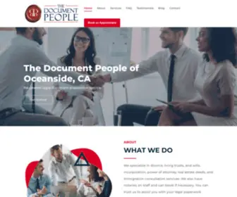 Thedocumentpeoplesandiego.com(The Document People) Screenshot