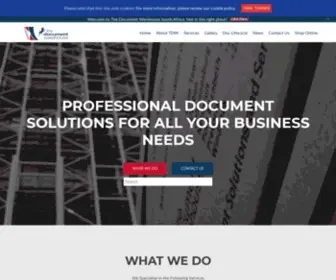 Thedocumentwarehouse.com(Document Management and Storing) Screenshot