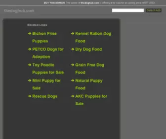 Thedoghub.com(Has been sold) Screenshot