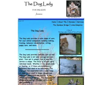 Thedoglady-NY.com(Albany Delmar NY Pet Services) Screenshot