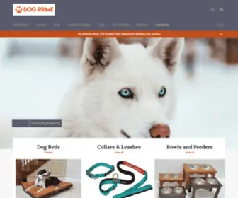 Thedogprime.com(We specialize in quality dog products made) Screenshot