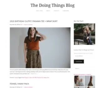 Thedoingthingsblog.com(The Sewing Things Blog) Screenshot