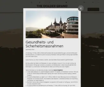 Thedoldergrand.com(The Dolder Grand) Screenshot