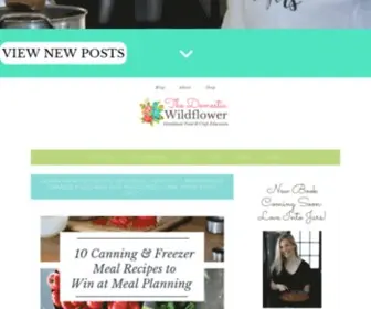 Thedomesticwildflower.com(Handmade Food & Craft Tutorials for Beginners) Screenshot