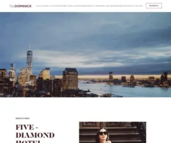 Thedominickhotel.com(Hotels in SoHo New York) Screenshot