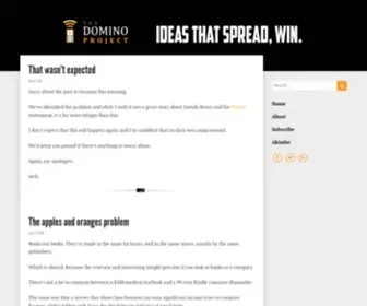 Thedominoproject.com(Ideas that spread) Screenshot