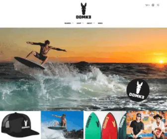 Thedomkeshow.com(Domke Skim Boards) Screenshot