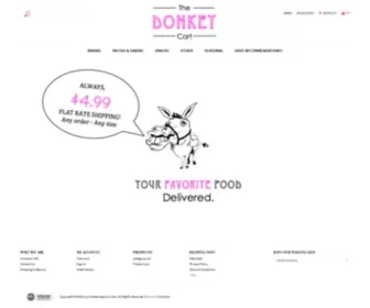 Thedonkeycart.com(Delivering your favorite foods to APO/DPO addresses) Screenshot