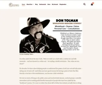 Thedontolman.com(Leading the Wholefood Revolution) Screenshot