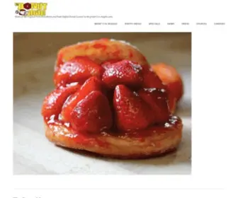 Thedonutmanca.com(Home of the Original Fresh Strawberry and Peach Stuffed Donut) Screenshot