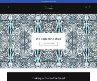 Thedopamineshop.com(The Dopamine Shop explores Art and clothing) Screenshot