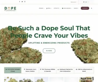 Thedopedispensary.com(Online Cannabis Dispensary) Screenshot