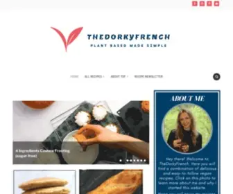 Thedorkyfrench.com(Easy-to-follow vegan recipes) Screenshot