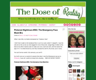 Thedoseofreality.com(The Dose of Reality) Screenshot