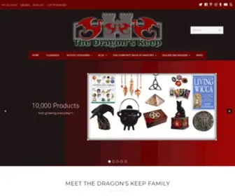 Thedragonskeep.net(Unleash your inner dragon for all your magickal needs) Screenshot